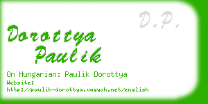 dorottya paulik business card